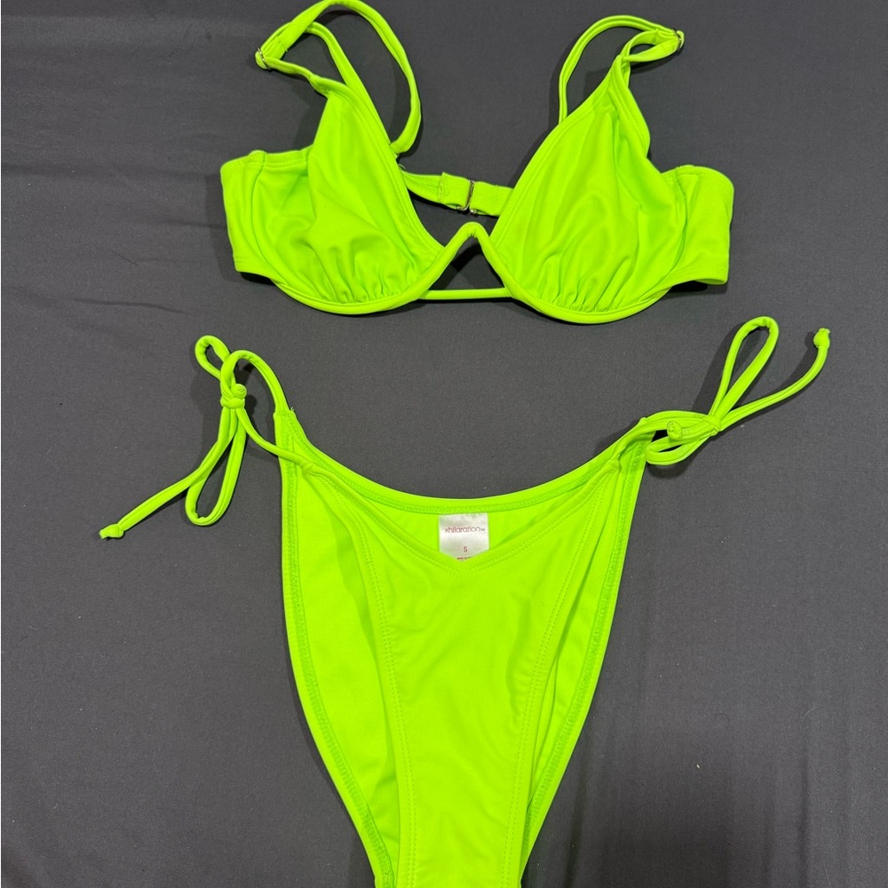 Xhilaration Bright Green Swimwear